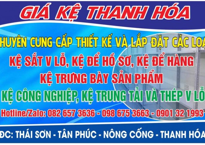 Chúng tôi chuyên sản xuất cung cấp kệ sắt V lỗ, kệ siêu thị, kệ trung tải