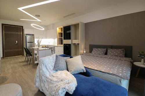 Cho thuê chung cư Sun Grand City 69B Thụy Khuê 46m2 1PN 1WC full nội thất cao cấp. L/H: 0963146006