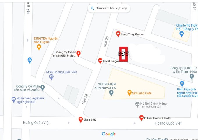 Chính Chủ Cần Bán Nhà Tại Ngõ 26 Hoàng Quốc Việt