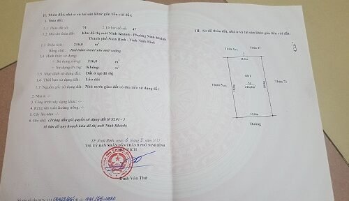 Bán đất thổ cư 100% chính chủ tại: KĐT mới Ninh Khánh, TP Ninh Bình, Ninh Bình