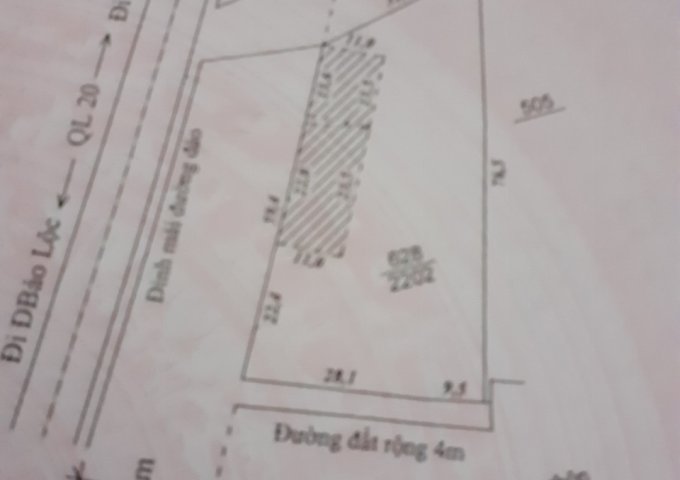 CHÍNH CHỦ CẦN BÁN 59.4M ĐẤT MẶT TIỀN QL20 TẠI ĐINH LẠC - DI LINH. LIÊN HỆ: 0343476195