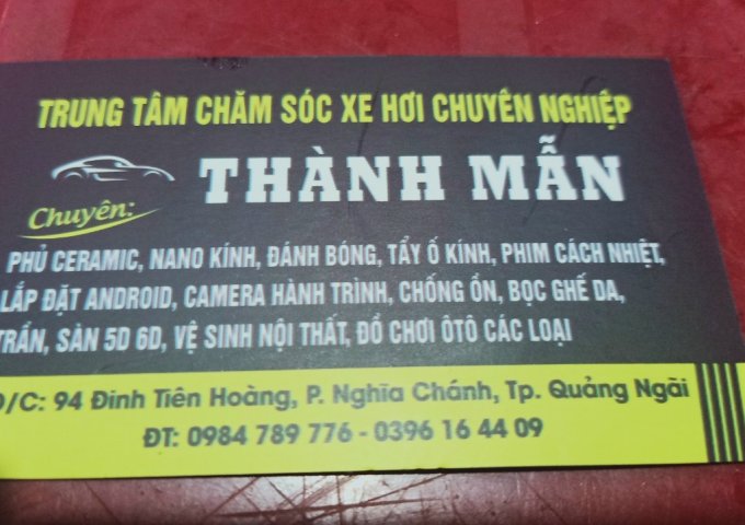 TRUNG TÂM CHĂM SÓC XE OTO CHUYÊN NGHIỆP – THÀNH MẪN