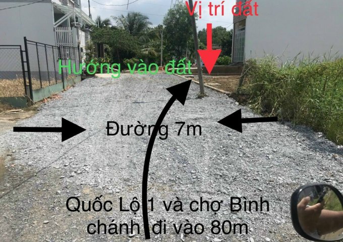 Bán gấp lô đất 5x16m đường Hoàng Phan Thái, Bình Chánh, BV Nhi Đồng 3 giá 1,4 tỷ