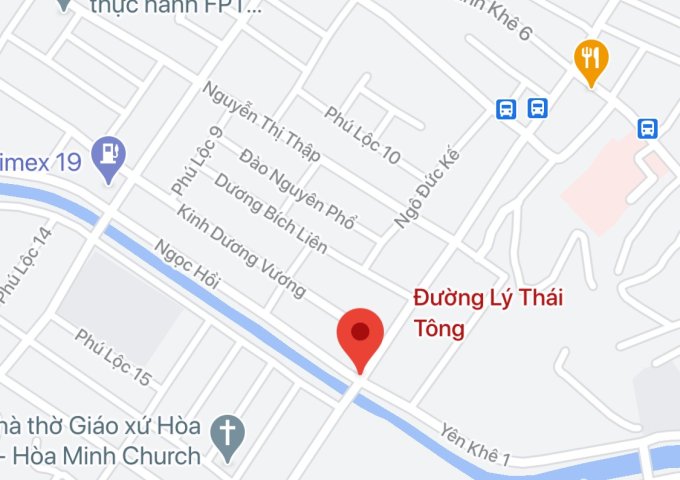 Bán đất đường Lý Thái Tông, Phường Thanh Khê Tây, Quận Thanh Khê. DT: 200 m2. Giá: 15 tỷ