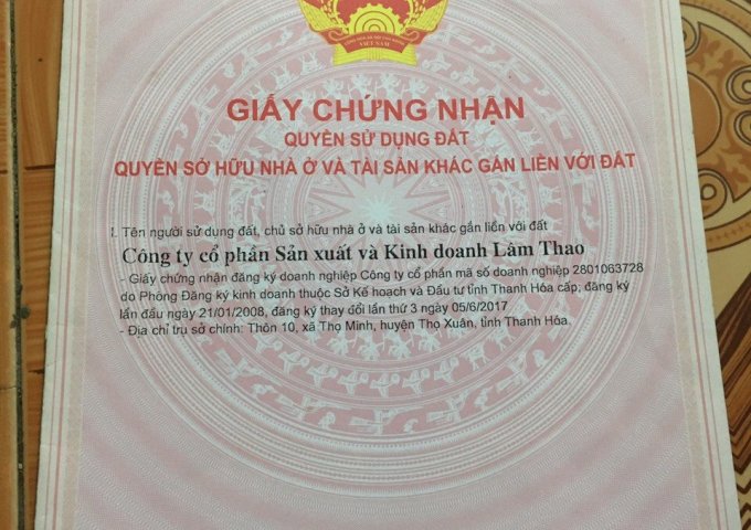 Cần Bán nhà máy gạch tuy nen Xã Thọ Minh, Huyện Thọ Xuân, Tỉnh Thanh Hóa.