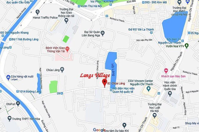 DỰ ÁN LANGS VILLAGE 82 CHÙA LÁNG - 11 LÔ SHOPHOUSE