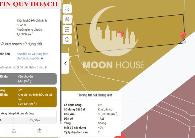 1275.8m2 đất ở hiện hữu phường Long phước LH 0907016378