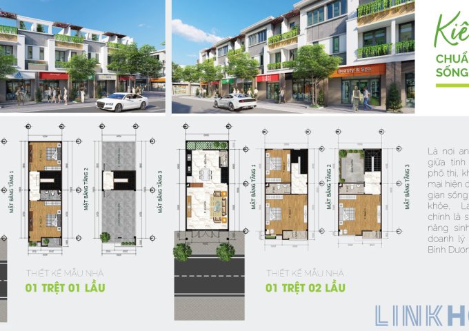 Nhà phố Lavela Thuận An Bình Dương, hỗ trợ vay 70%, ân hạn gốc 12 tháng