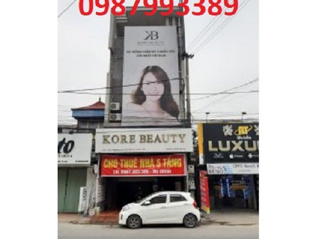 Chính chủ cho thuê tòa nhà 5 tầng vị trí đẹp ở Yên Mỹ, Hưng Yên, 0987993389
