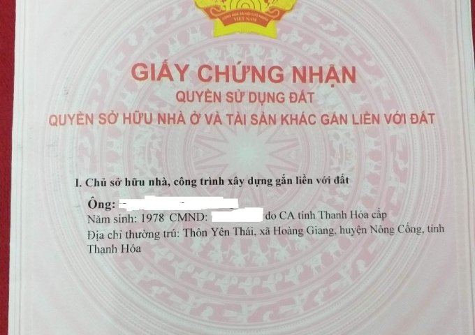 GIA ĐÌNH CẦN BÁN TOÀN BỘ KHU NHÀ VƯỜN 2000M2 Ở YÊN THÁI, HOÀNG GIANG, NÔNG CỐNG, THANH HÓA. GIÁ RẺ MÙA DỊCH