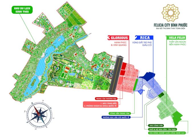 Chỉ 439 tr/nền - Felicia City Bình Phước - đại đô thị Xanh - cơ hội cho các nhà đầu tư