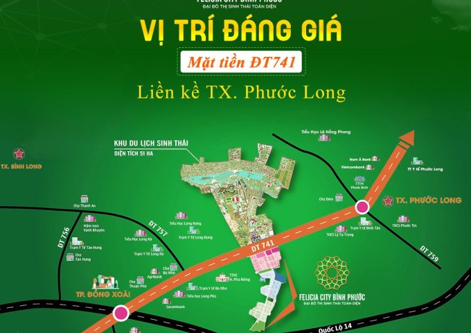 Bán đất nền dự án tại đường ĐT 741, Phú Riềng, Bình Phước