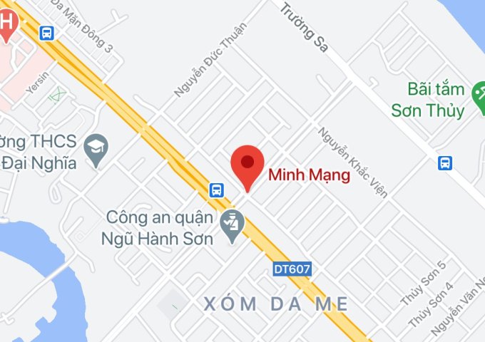 Bán đất 3 mặt tiền đường Minh Mạng, Quận Ngũ Hành Sơn. DT: 1096 m2. Giá: 87,68 tỷ