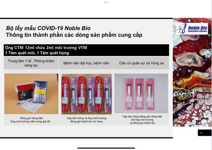 NOBLE BIO, nhà máy sản xuất thiết bị y tế, vật tư tiêu hao uy tín tại Hàn Quốc.