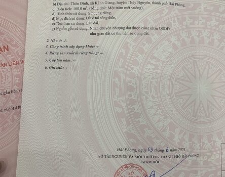 Bán 2 lô đất giá CÔNG NHÂN tại Trà Sơn, Kênh Giang, Thuỷ Nguyên ,Hải Phòng