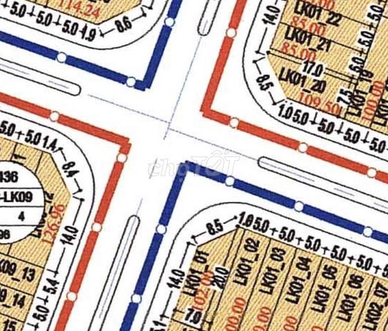 Chính chủ bán đất ngã 4 đường 25m KĐT Thanh Hà B,Phường Kiến Hưng, Quận Hà Đông, Hà Nội