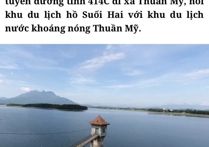 Chính chủ cần bán gấp lô đất mặt đường TL 86 xã Ba Trại, huyện Ba Vì, thành phố Hà Nội.