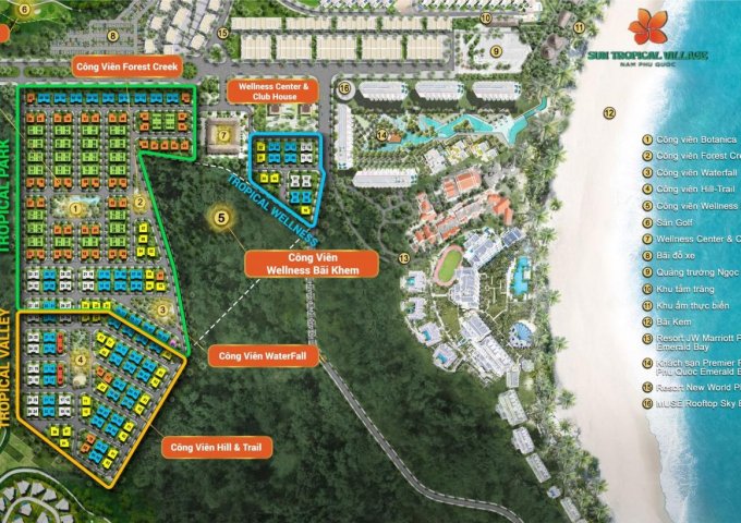 Căn đơn lập giá mở bán đợt đầu duy nhất còn lại tại dự án Sun Tropical Village Nam Đảo Phú Quốc