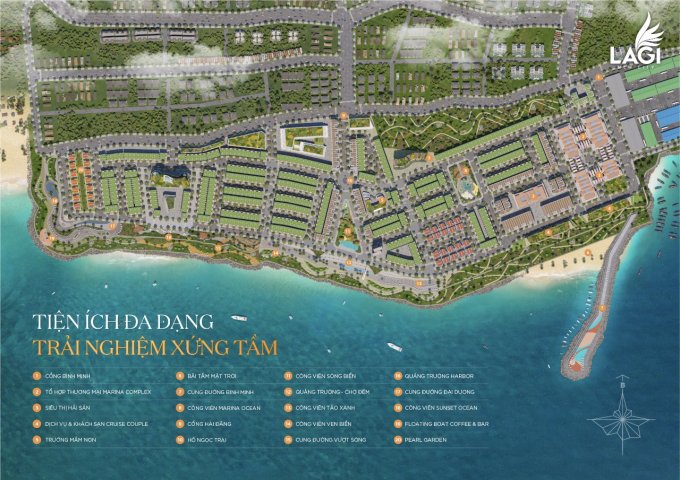 Đất nền khu đô thị lấn biển đầu tiên tại trung tâm Lagi Bình Thuận