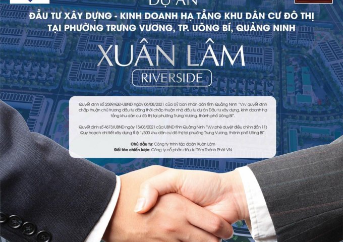 BÁN ĐẤT NỀN DỰ ÁN XUÂN LÂM RIVERSIDE