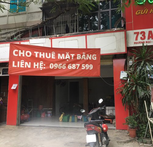 Cho thuê tầng 1 nhà mặt phố số 73 Phương Mai, Đống Đa, Hà Nội