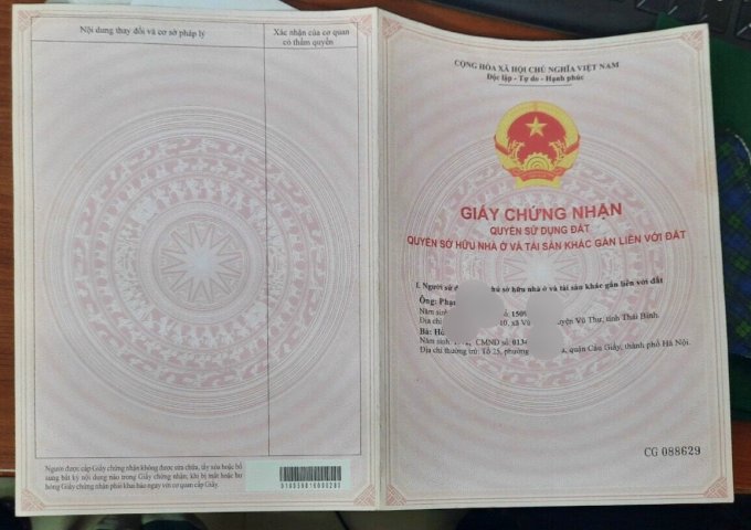 Chính chủ bán đất cạnh nhà văn hóa Đại Cát, Liên Mạc, giá đầu tư tổt.