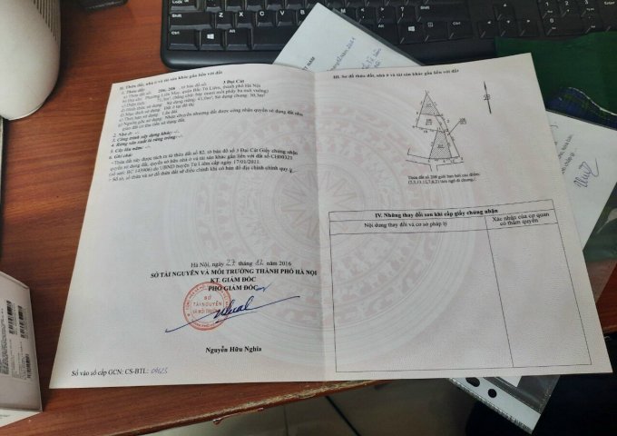 Chính chủ bán đất cạnh nhà văn hóa Đại Cát, Liên Mạc, giá đầu tư tổt.