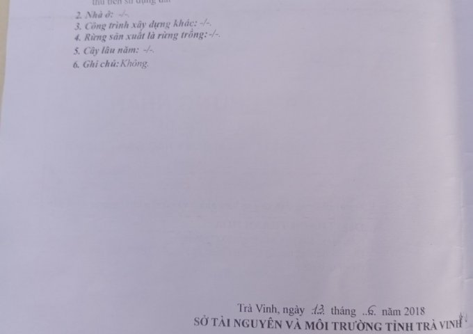 CHÍNH CHỦ CẦN TIỀN BÁN GẤP CÒN DUY NHẤT 1LÔ NỀN ĐẸP KHU VỰC PHƯƠNG THẠNH , CÀNG LONG ,TRÀ VINH