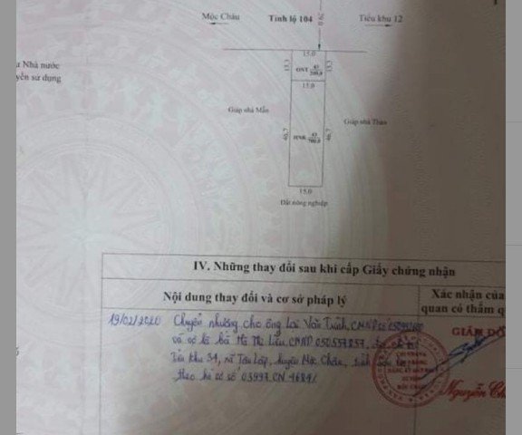 BÁN ĐẤT MẶT ĐƯỜNG 31.5M* 130M SÂU THỊ TRẤN TÂN LẬP – MỘC CHÂU – SƠN LA.(MIỄN QUẢNG CÁO)