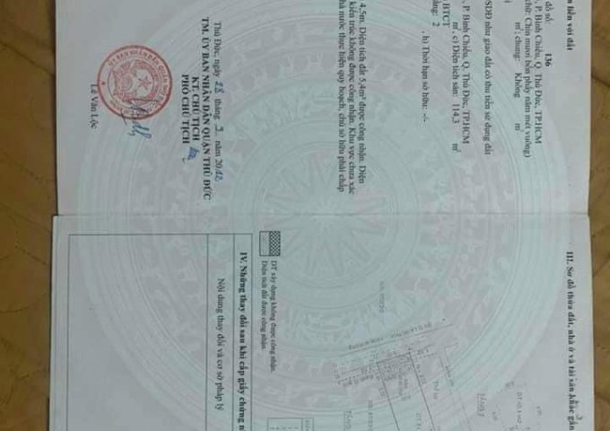 Chính Chủ Cần Bán Căn Nhà Vị Trí Đẹp Tại Quận Thủ Đức - Hồ Chí Minh