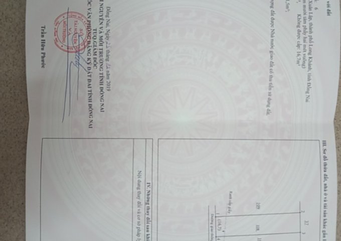 BÁN ĐẤT THỔ CƯ TRUNG TÂM PHƯỜNG XUÂN LẬP - TP LONG KHÁNH,ĐỒNG NAI