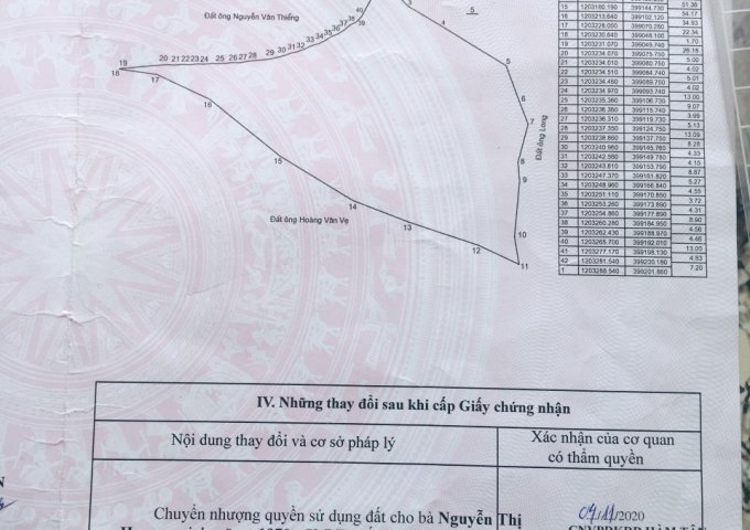 CẦN BÁN LÔ ĐẤT  RỘNG TẠI THÔN SUỐI GIÊNG, XÃ TÂN ĐỨC, HUYỆN HÀM TÂN, BÌNH THUẬN