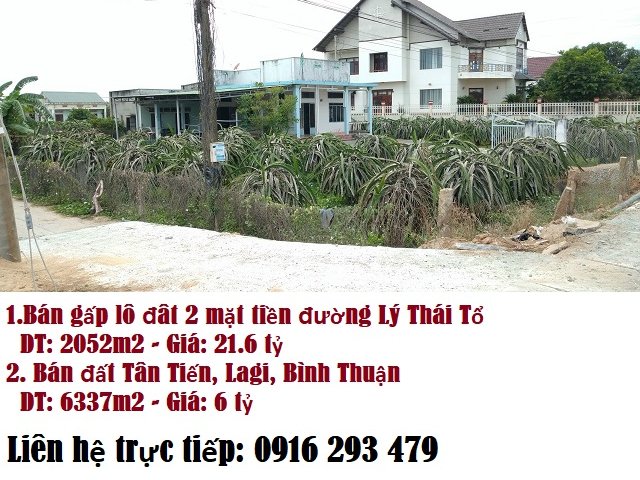 Bán 3 lô đất tại La Gi, Bình Thuận, 0916293479