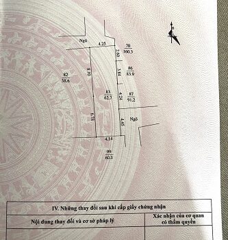 Cần bán mảnh đất tại ngõ Phố Lý Quốc Bảo- Nhị Châu TP Hải Dương.