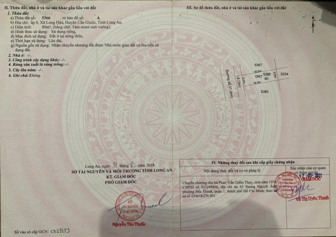 Đất nền sổ hồng riêng đường Lê Văn Lương