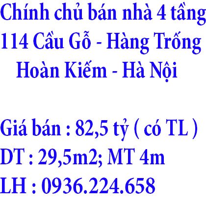 Chính chủ bán nhà Cầu Gỗ, mặt tiền 4m, tổng diện tích 29,5m2, nhà 4 tầng, thiết kế đẹp kiên cố