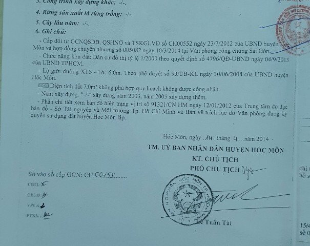 CHÍNH CHỦ Cần Bán Gấp Căn Nhà Vị Trí Đẹp Tại Nguyễn Văn Bứa, Huyện Hóc Môn - TP Hồ Chí Minh