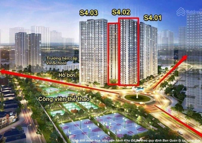 cần bán căn hộ thuộc phân khu Tòa S4.02 phân khu Sapphire 4 Vinhomes Smart City.