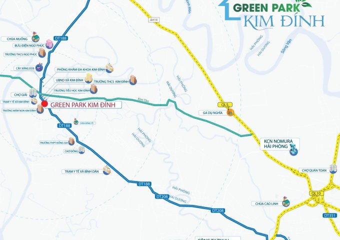 Đất Hải Dương- Dự án Green Park Kim Đính - Kim Thành