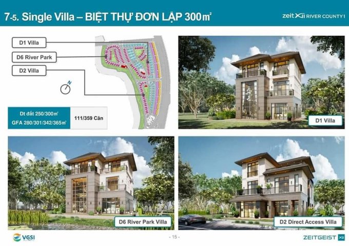 BÁN BIỆT THỰ ĐƠN LẬP VEN SÔNG ZEITGEIST CITY / GS METROCITY NHÀ BÈ