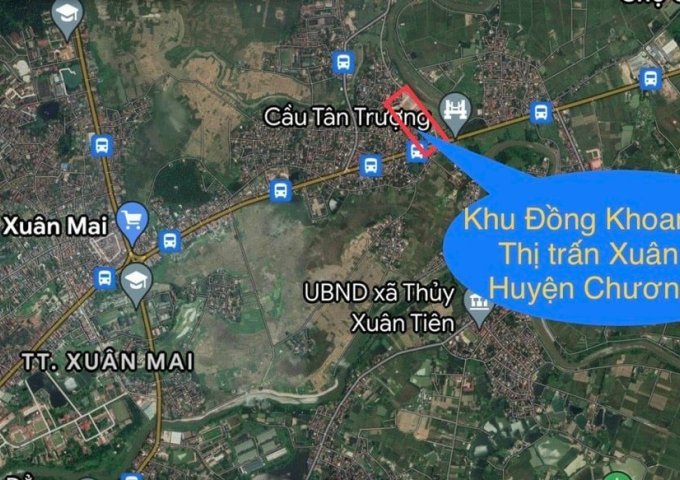 Bán đất đấu giá Khoang Bèo thị trấn Xuân Mai, nối QL6 vào TL412B đi Quốc Oai, đường 40m