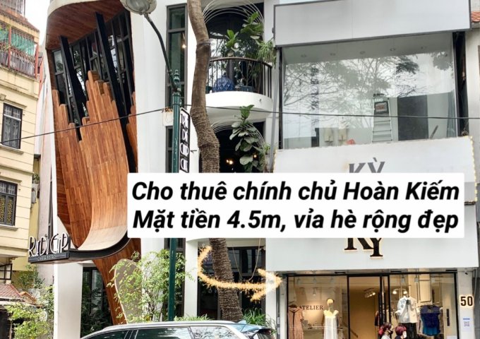 CHO THUÊ CHÍNH CHỦ CỬA HÀNG MẶT PHỐ TRÀNG THI, Q. HOÀN KIẾM
