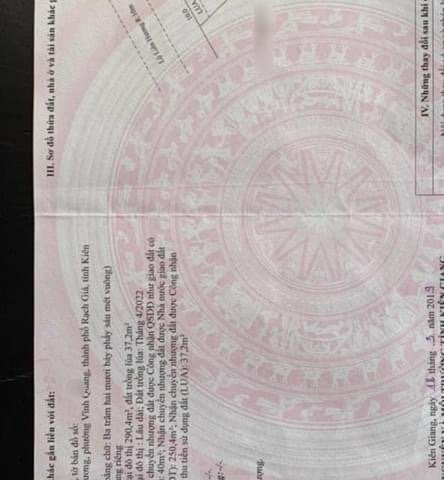 Bán đất Đường Lộ Liên Hương, Rạch Giá, Kiên Giang