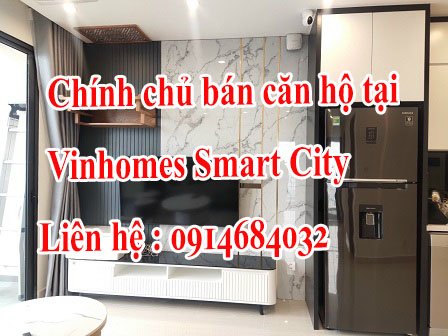 Chính chủ bán căn hộ 2PN 2VS 63.4m2 tại Vinhomes Smart City