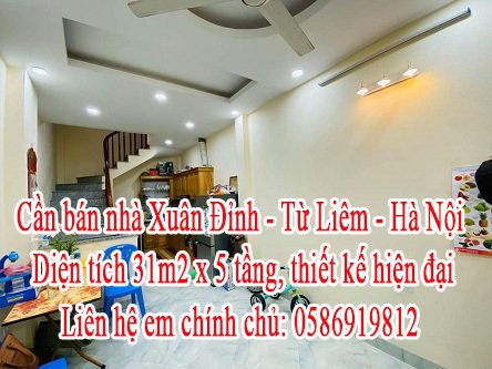 Cần bán nhà Xuân Đỉnh - Từ Liêm - Hà Nội