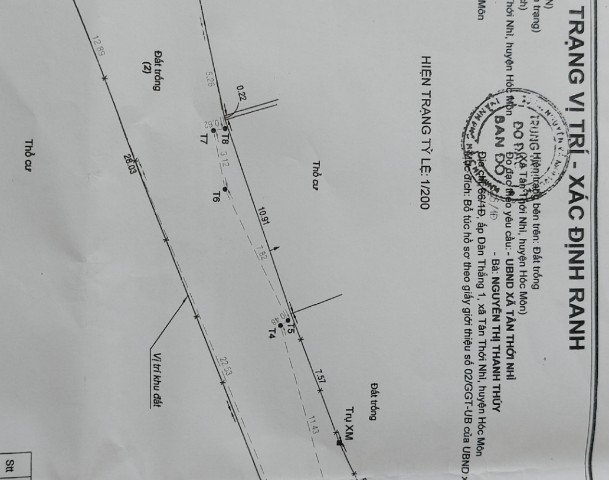 Bán đất thổ cư tại Ấp Dân Thắng 1, Xã Tân Thới Nhì, Hóc Môn, vị trí đẹp, giá tốt