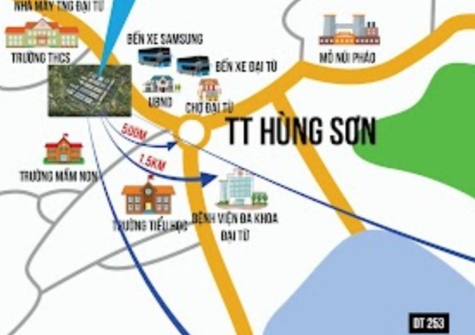Bán đất nền dự án tại Đường 261, Đại Từ,  Thái Nguyên diện tích 100m2  giá 15,000,000 Triệu/m²