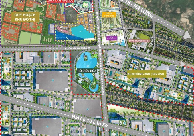  Bán đất nền dự án tại Đường Bạch Đằng, Uông Bí, Quảng Ninh diện tích 100m2 giá 18 Triệu/m²