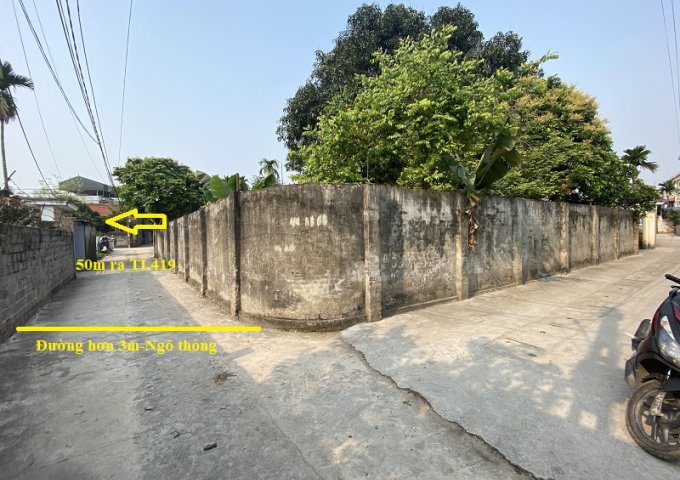 Bán đất xã Đại Yên, sát TT Chúc Sơn, lô 72m2, ngõ ô tô, 50m ra đường tỉnh lộ 419