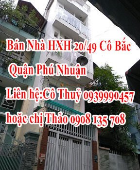 Chính Chủ Bán Nhà HXH 20/49 Cô Bắc Quận Phú Nhuận